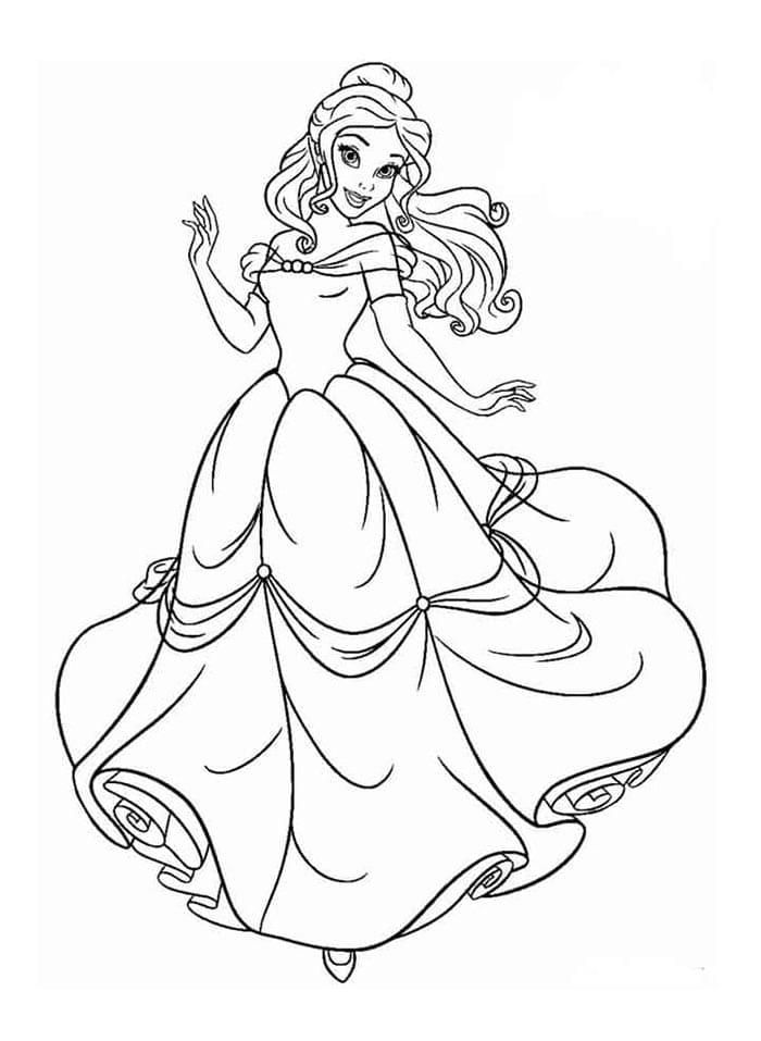 La Bella e la Bestia (6) da colorare