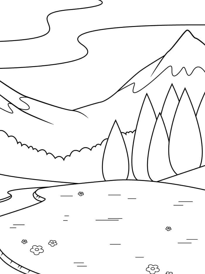 La Montagna da colorare