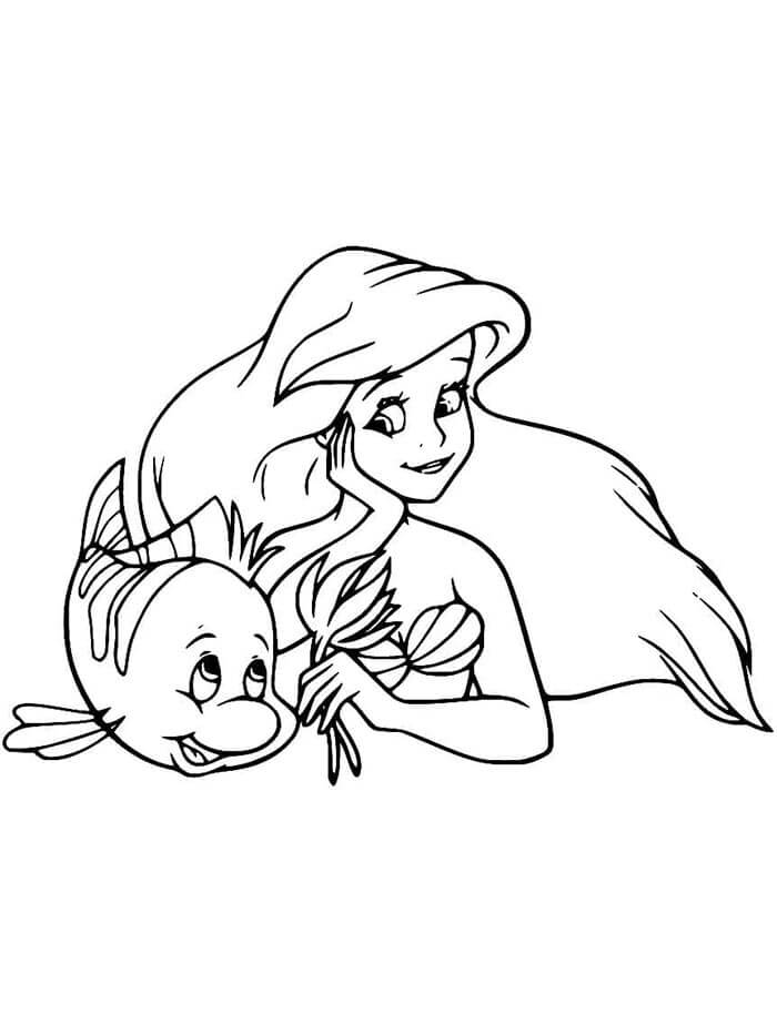 La Sirenetta (2) da colorare