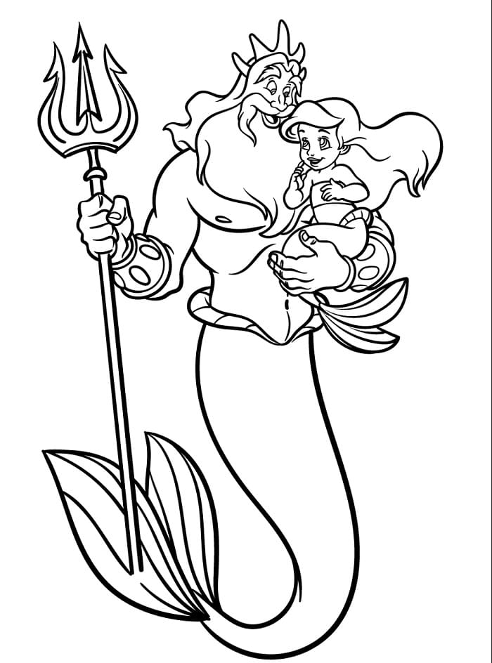 La Sirenetta Adorabile da colorare
