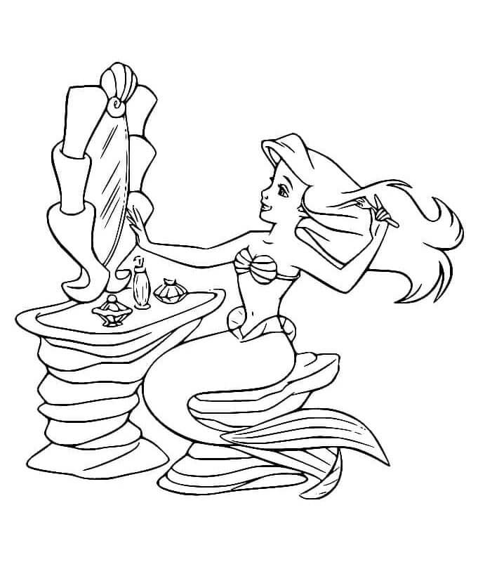 La Sirenetta Gratuitamente da Stampare da colorare