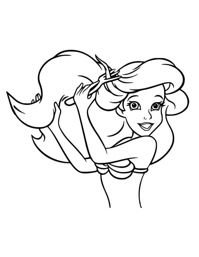 La Sirenetta da Disney da colorare