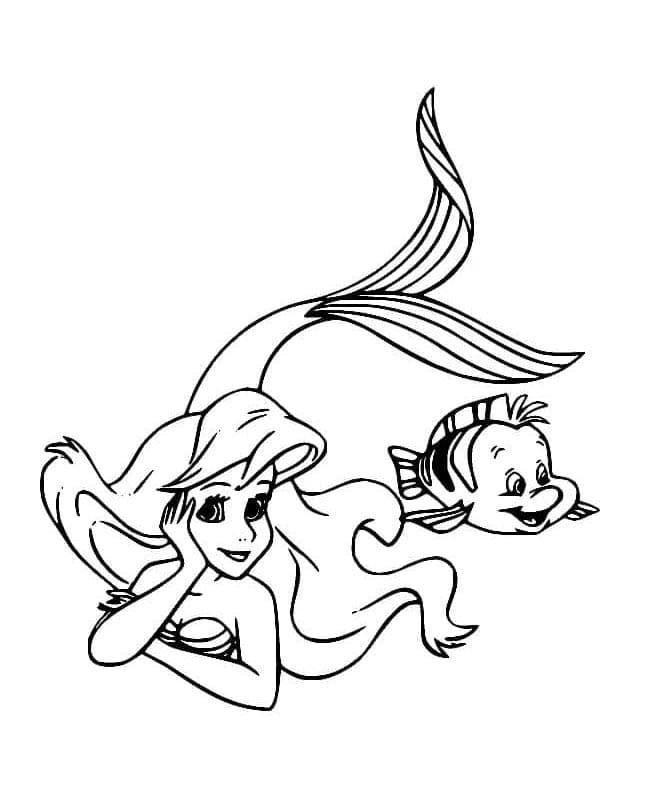 La Sirenetta per Stampare da colorare