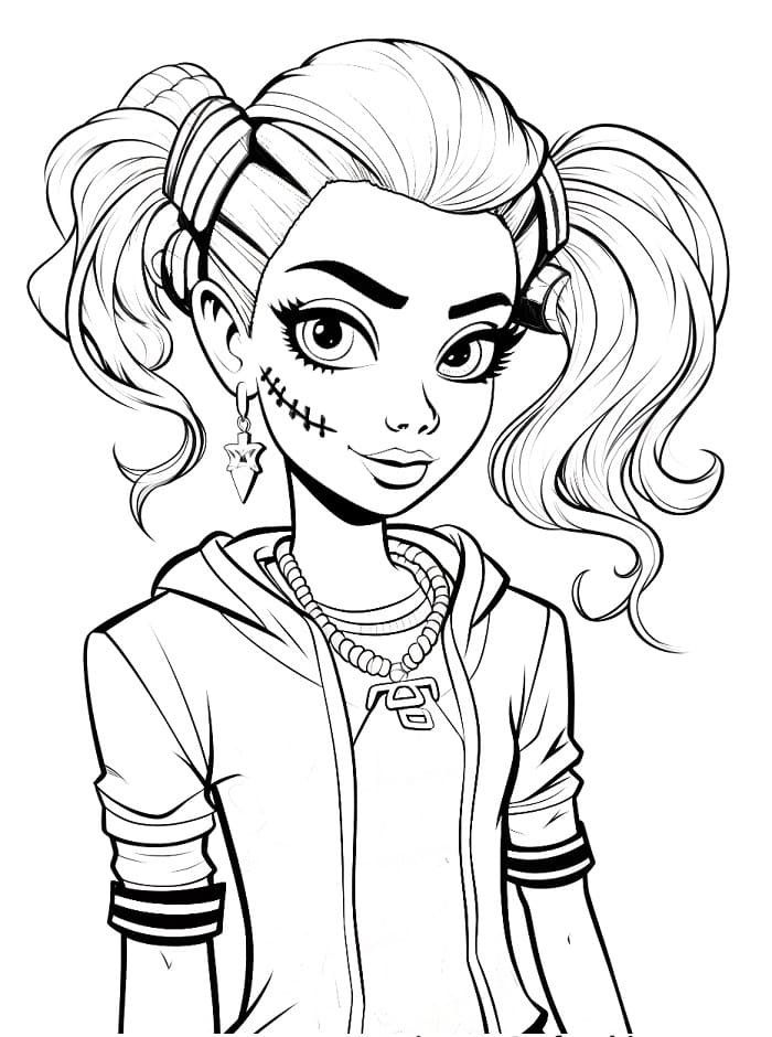 La ragazza di Monster High da colorare