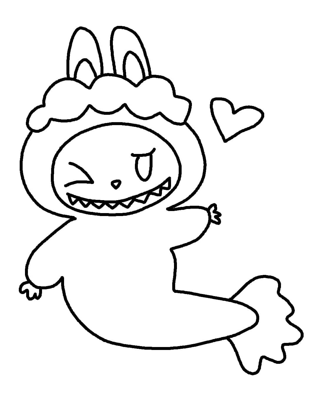 Labubu 1 da colorare