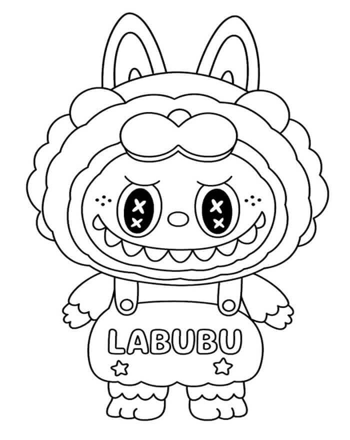 Labubu cartone da colorare