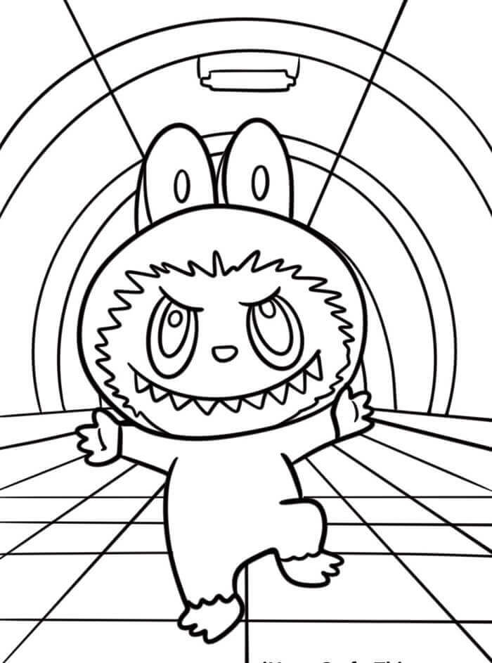 Labubu normale da colorare