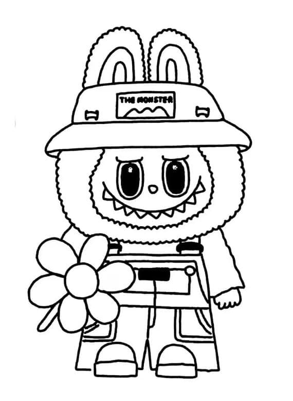 Labubu per bambini di 6 anni da colorare