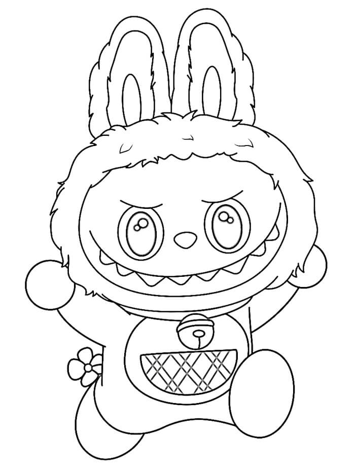 Labubu per bambini da colorare