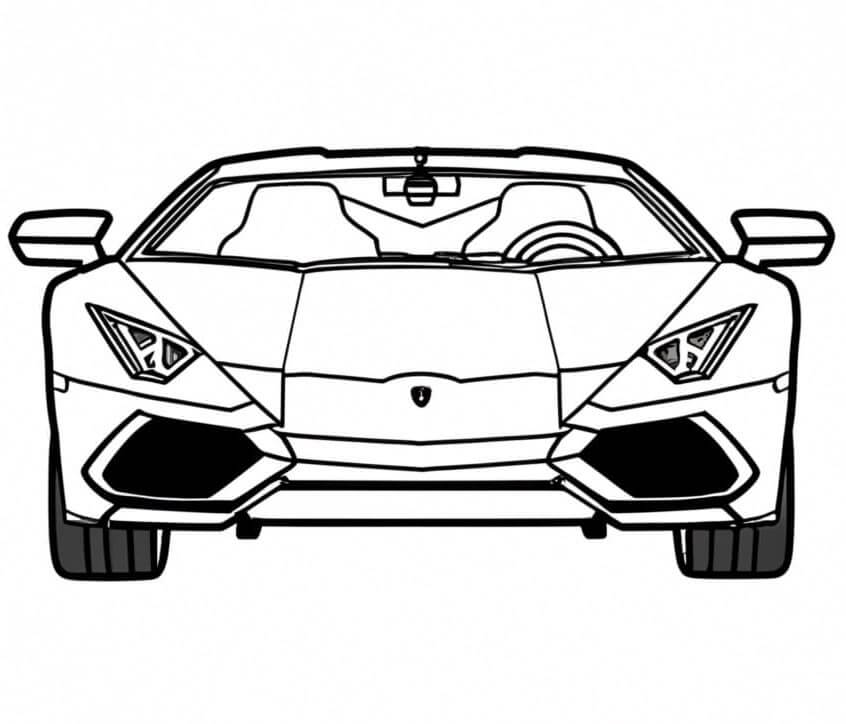 Lamborghini Gratis Stampabile da colorare