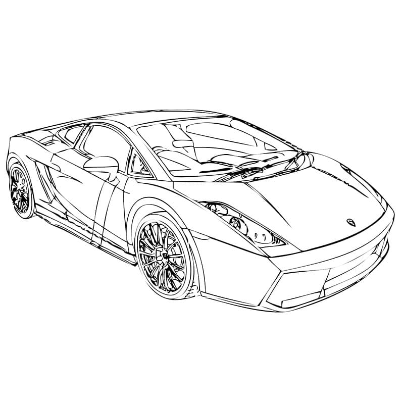 Lamborghini Gratis da colorare