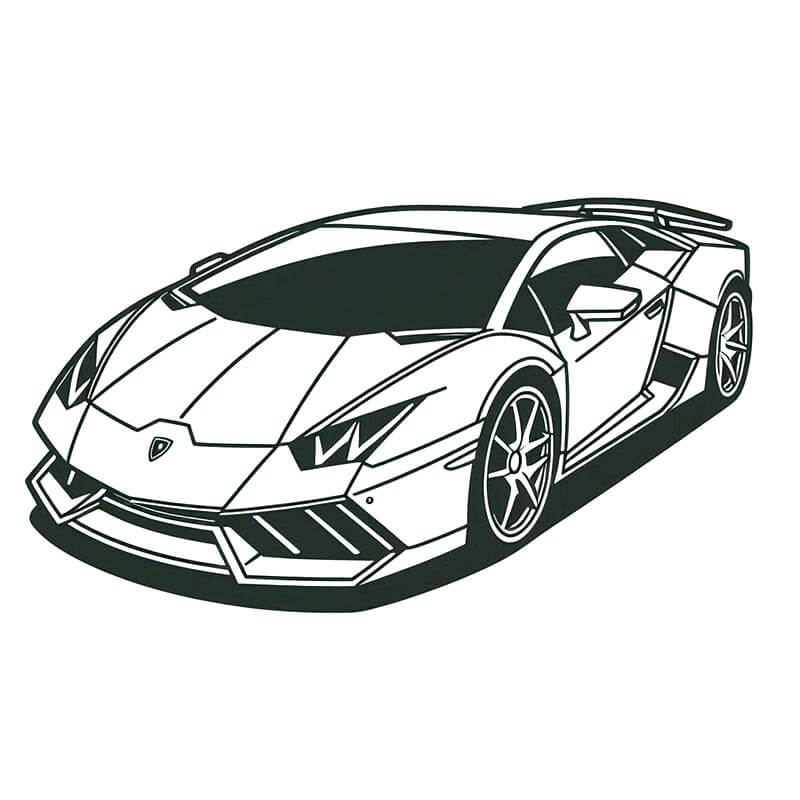 Lamborghini Gratuita Stampabile da colorare