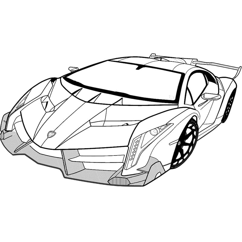 Lamborghini Meravigliosa da colorare