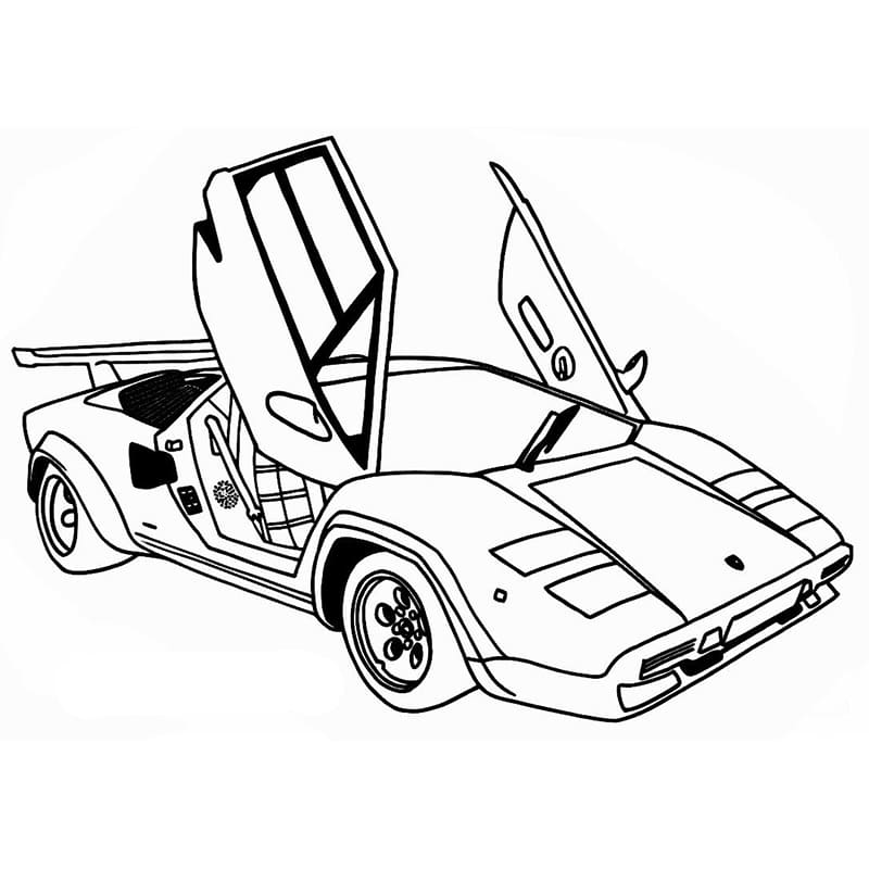 Lamborghini Normale da colorare