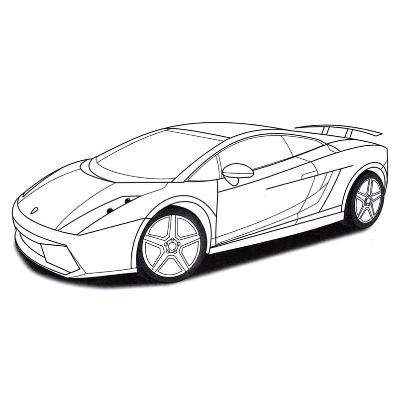 Lamborghini Semplice da colorare
