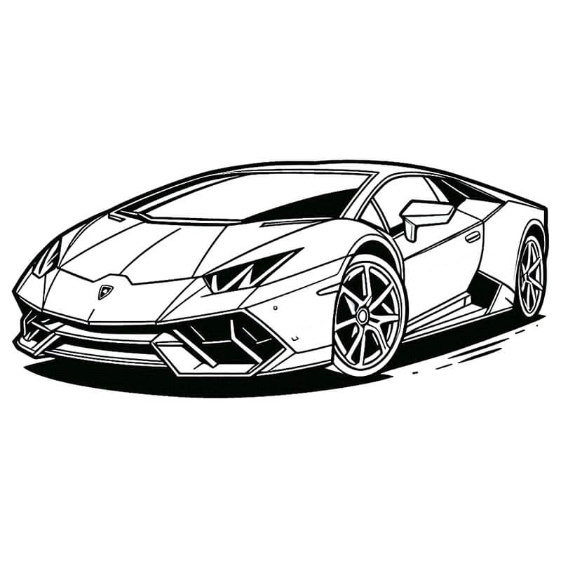 Lamborghini Stampabile per Bambini da colorare