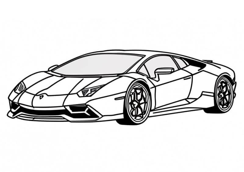 Lamborghini da Stampare da colorare