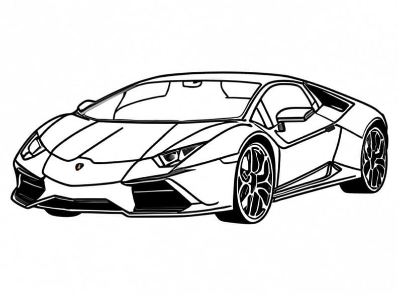 Lamborghini per Bambini da colorare