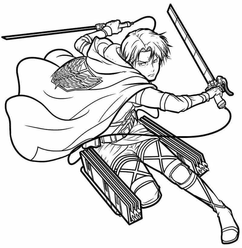 L'attacco dei giganti Stampabile a Costo Zero da colorare