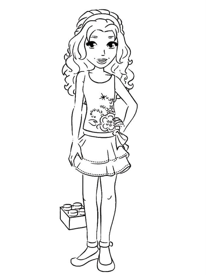 Lego Friends da stampare da colorare