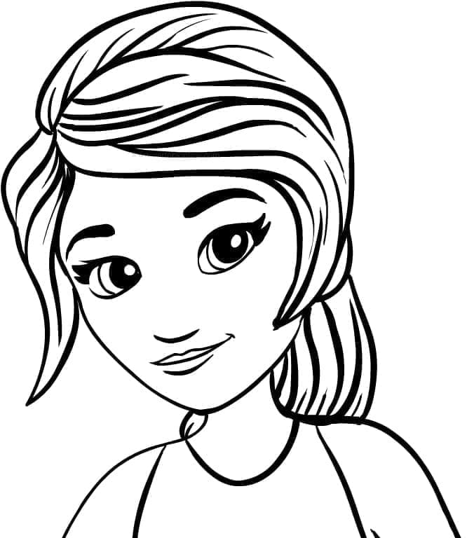 Lego Friends per bambini di 4 anni da colorare