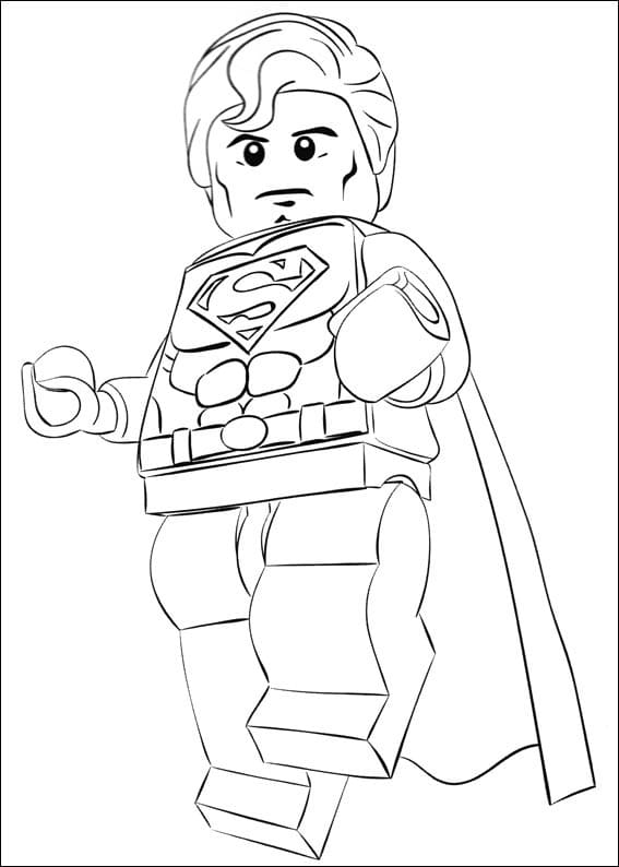 Lego Superman da colorare