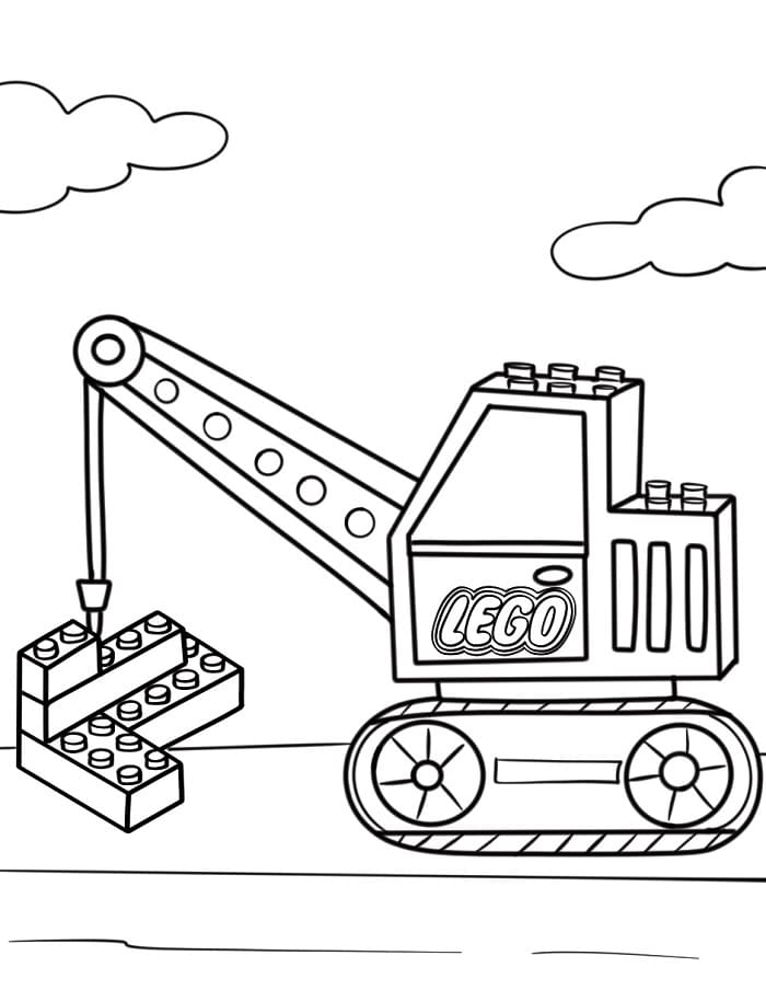Lego divertente da colorare