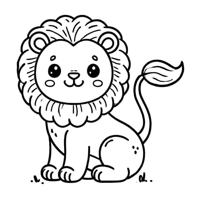 Leone Gratuito Stampabile da colorare
