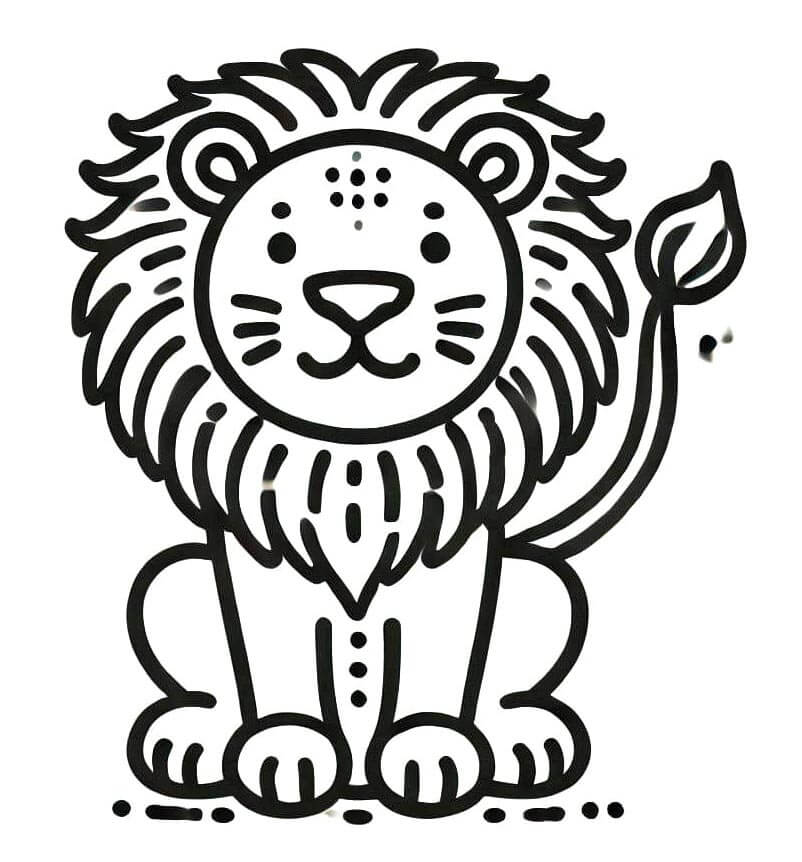 Leone Gratuito da Stampare da colorare