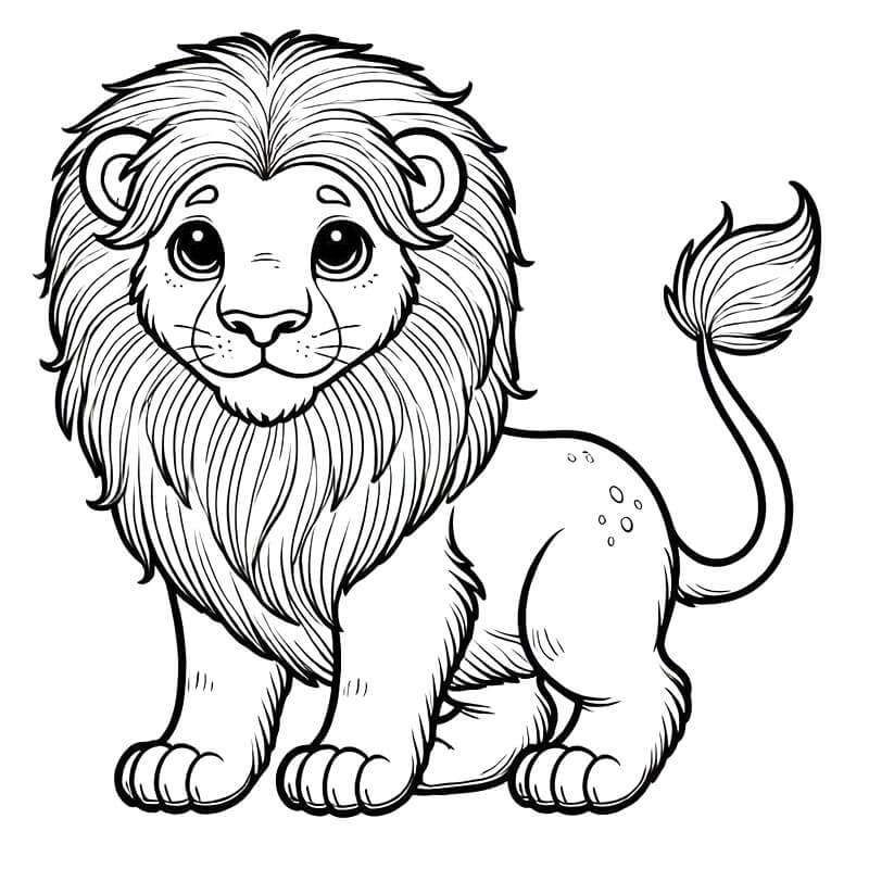 Leone da Stampare da colorare