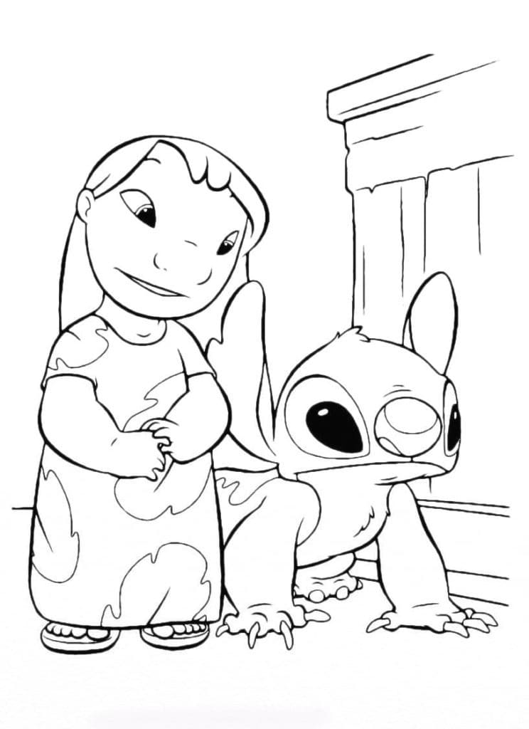 Lilo e Stitch (8) da colorare