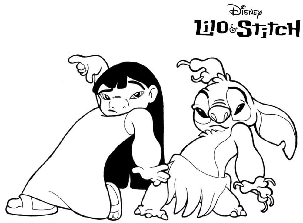 Lilo e Stitch (9) da colorare