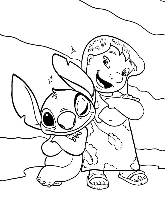 Lilo e Stitch Deliziosi da colorare