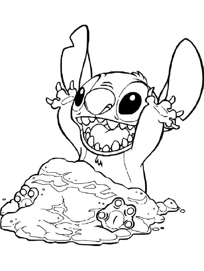 Lilo e Stitch Senza Costo da colorare