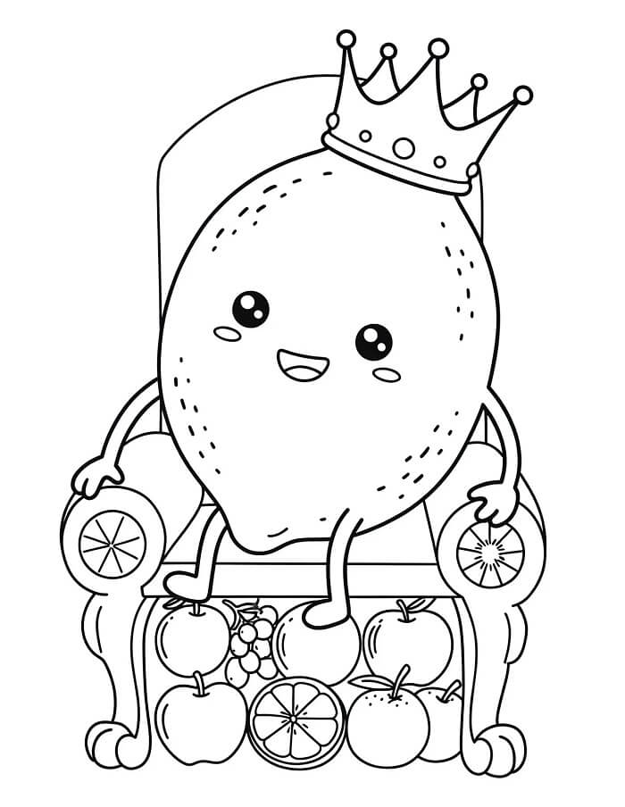 Limone Gratuito da Stampare da colorare