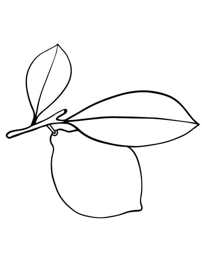 Limone Gratuito per Bambini da colorare