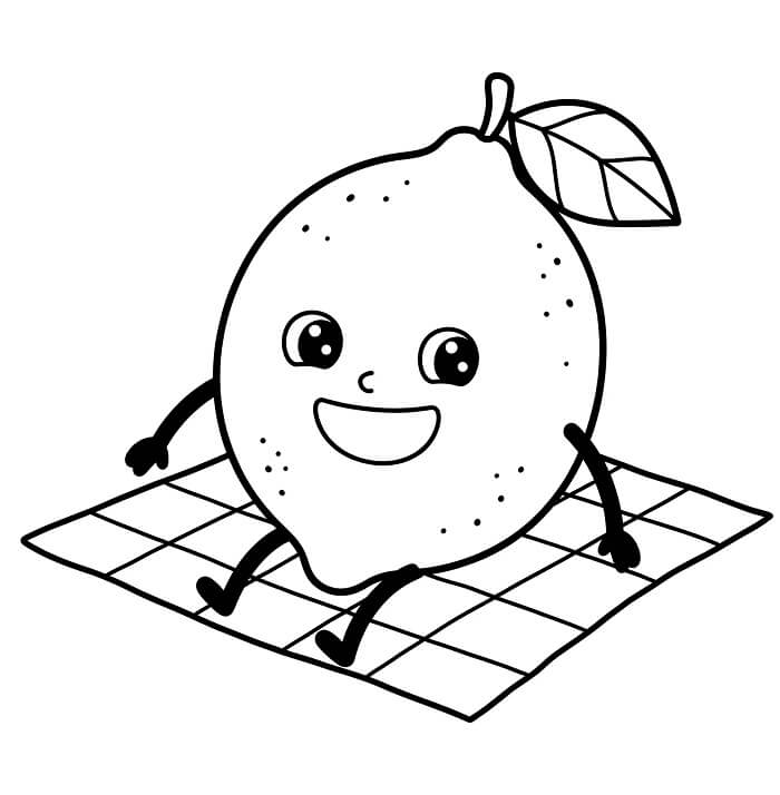 Limone Immagine Libera da colorare