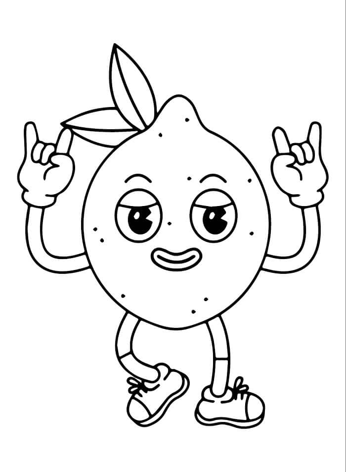 Limone Semplice da colorare