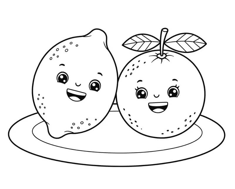 Limone Stampabile a Costo Zero da colorare