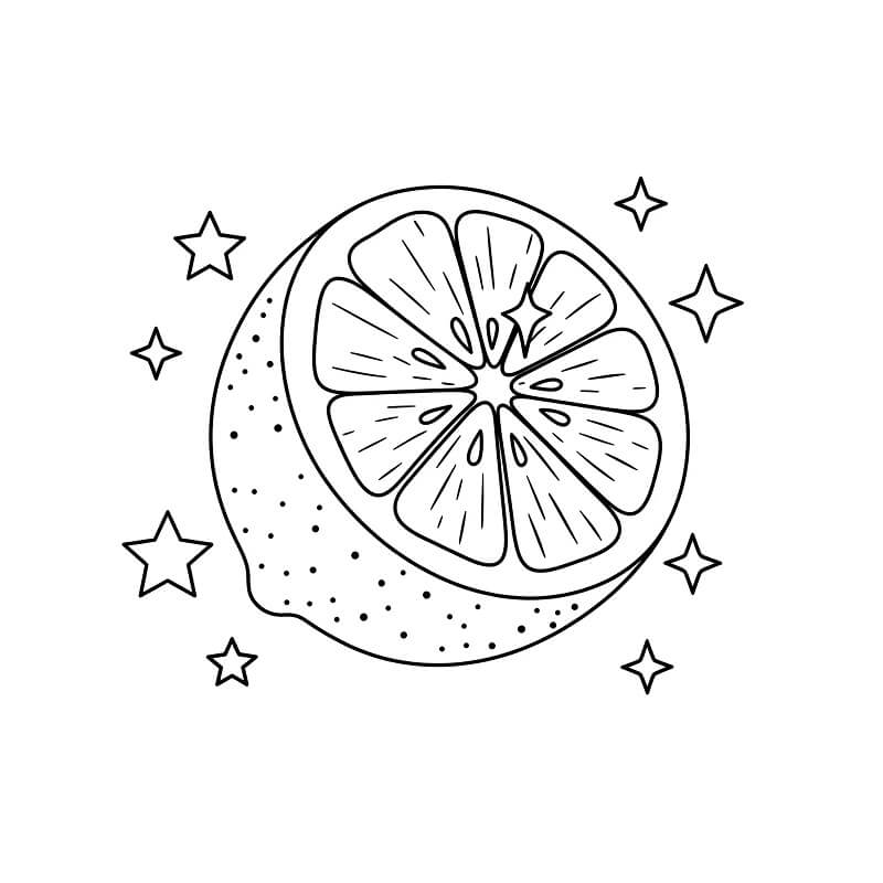 Limone Stampabile per Bambini da colorare