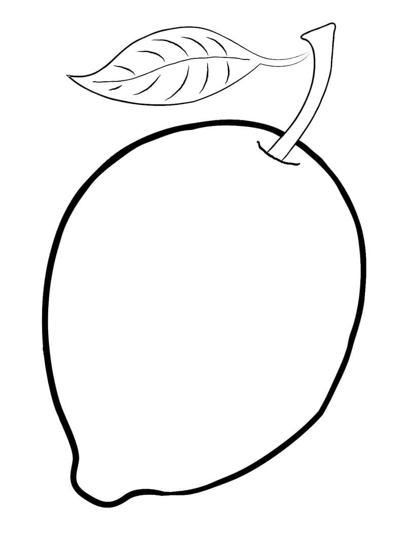 Limone fresco da colorare