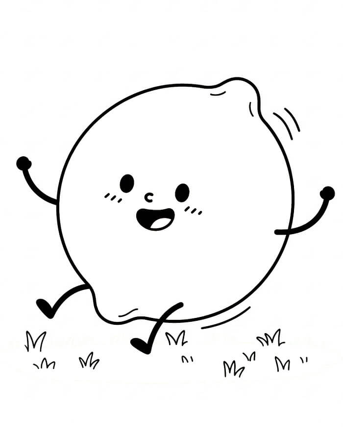 Limone per Bambini di 1 Anno da colorare