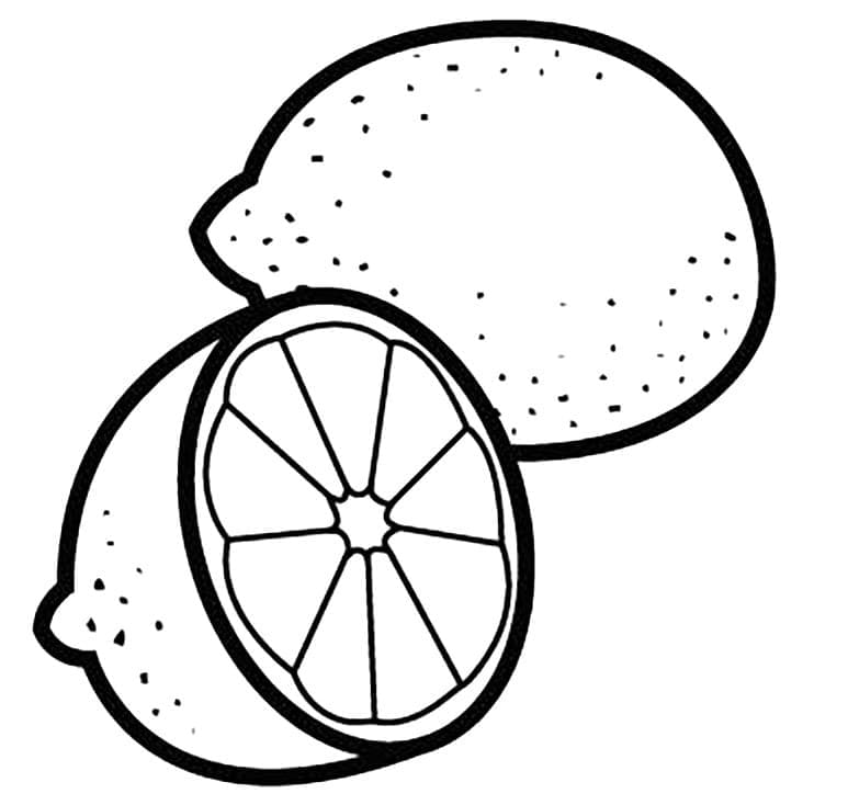 Limone per Bambini di 2 Anni da colorare