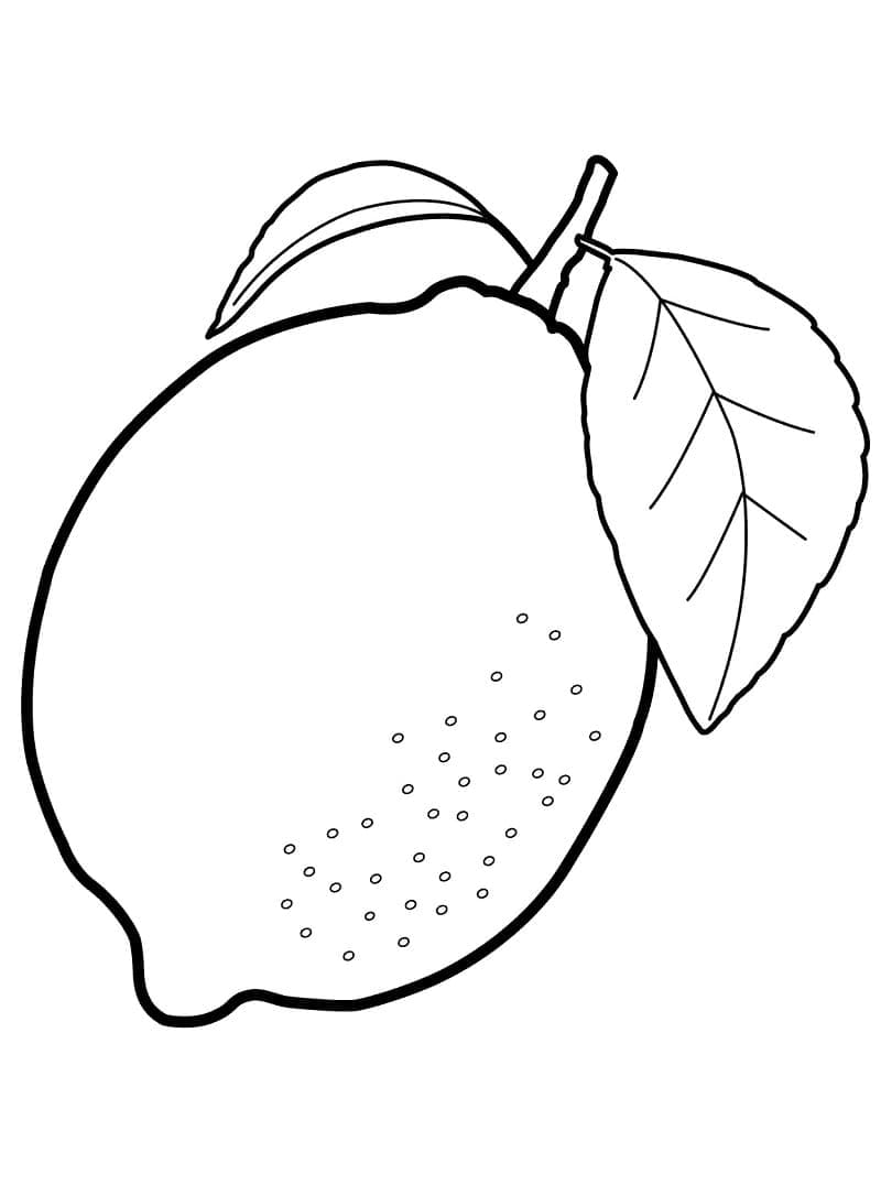 Limone per Bambini di 3 Anni da colorare