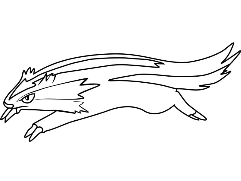 Linoone Pokemon da colorare