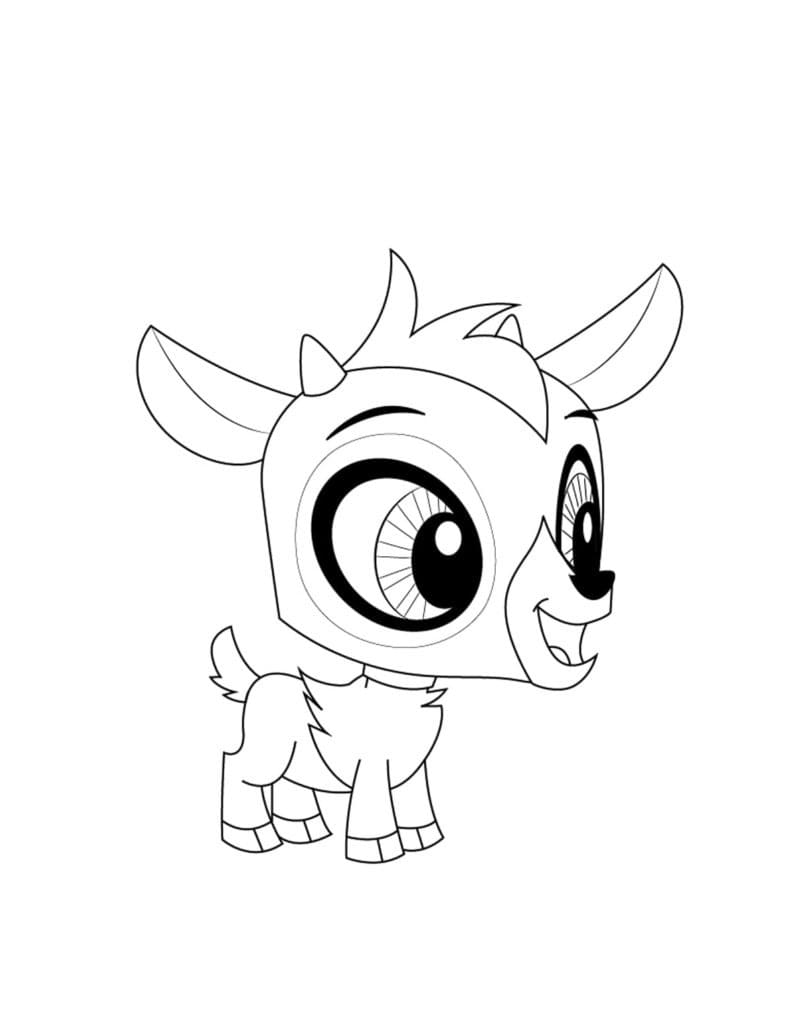 Littlest Pet Shop Baa Baa Lou da colorare