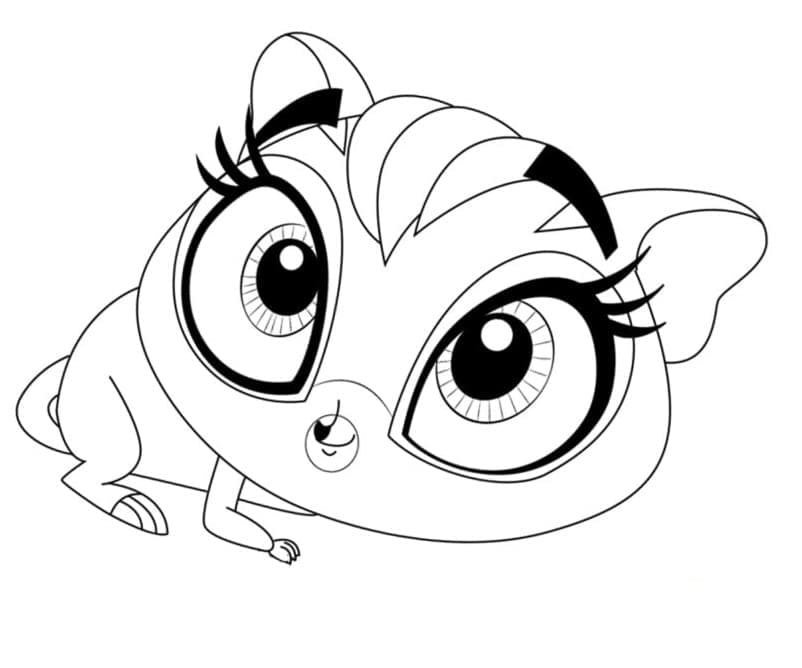 Littlest Pet Shop Sweet Cheeks da colorare