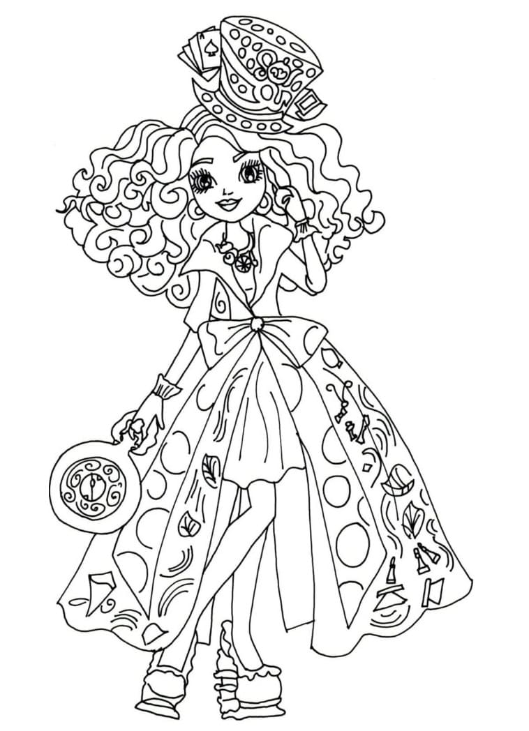 Lizzie Hearts da colorare