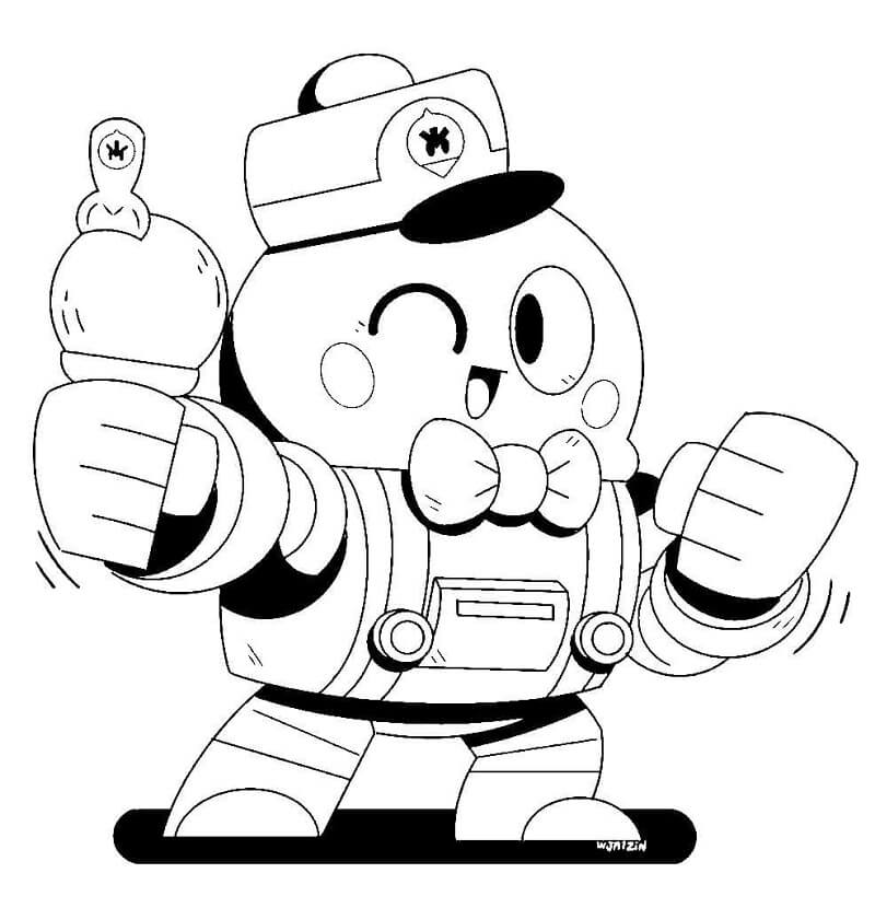 Lou Brawl Stars da colorare