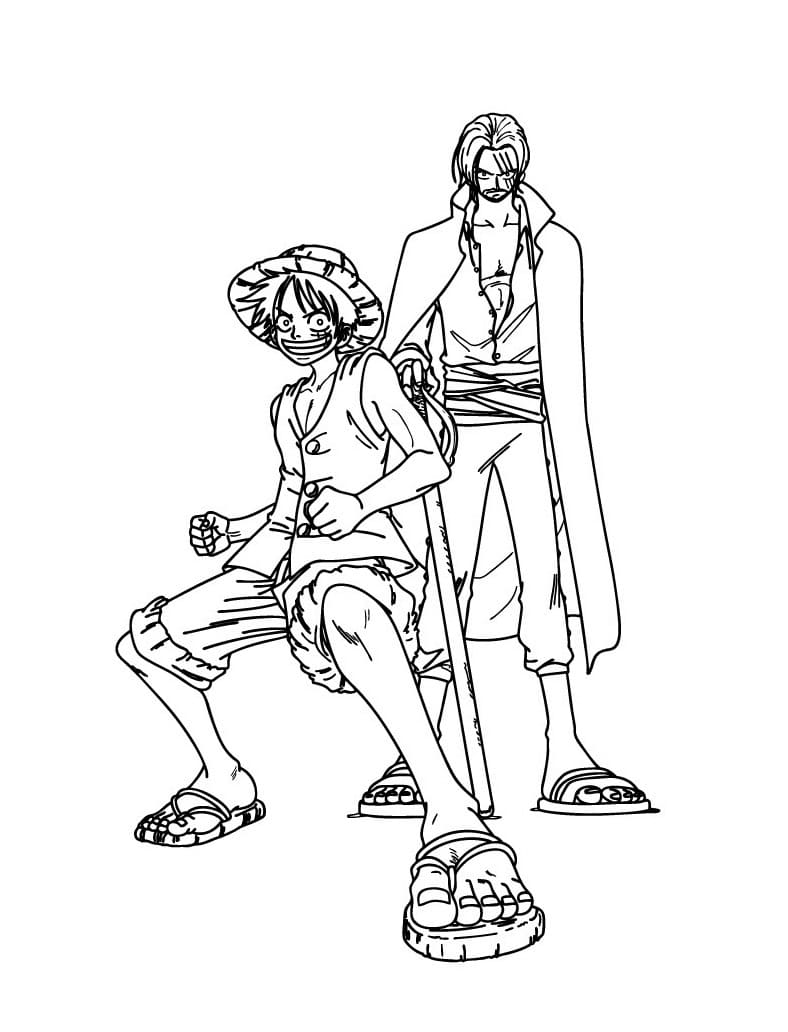 Luffy Libero Stampabile da colorare